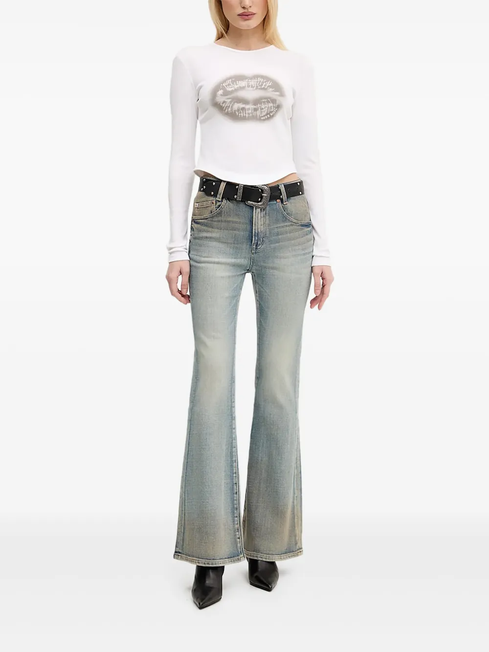 Топ с круглым вырезом и принтом Miss Sixty, белый
Топ с круглым вырезом и принтом Miss Sixty, белый