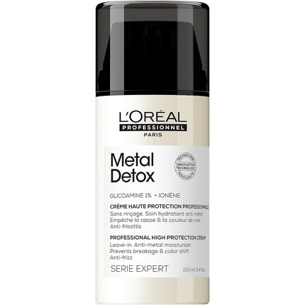 L'Oréal Professionnel Metal Detox Антиметаллический крем высокой защиты несмываемое лечение для поврежденных волос 100мл
L'Oréal Professionnel Metal Detox Антиметаллический крем высокой защиты несмываемое лечение для поврежденных волос 100мл