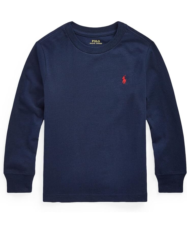 Лонгслив Polo Ralph Lauren Kids Cotton Jersey Long Sleeve Tee, цвет Cruise Navy
Лонгслив Polo Ralph Lauren Kids Cotton Jersey Long Sleeve Tee, цвет Cruise Navy