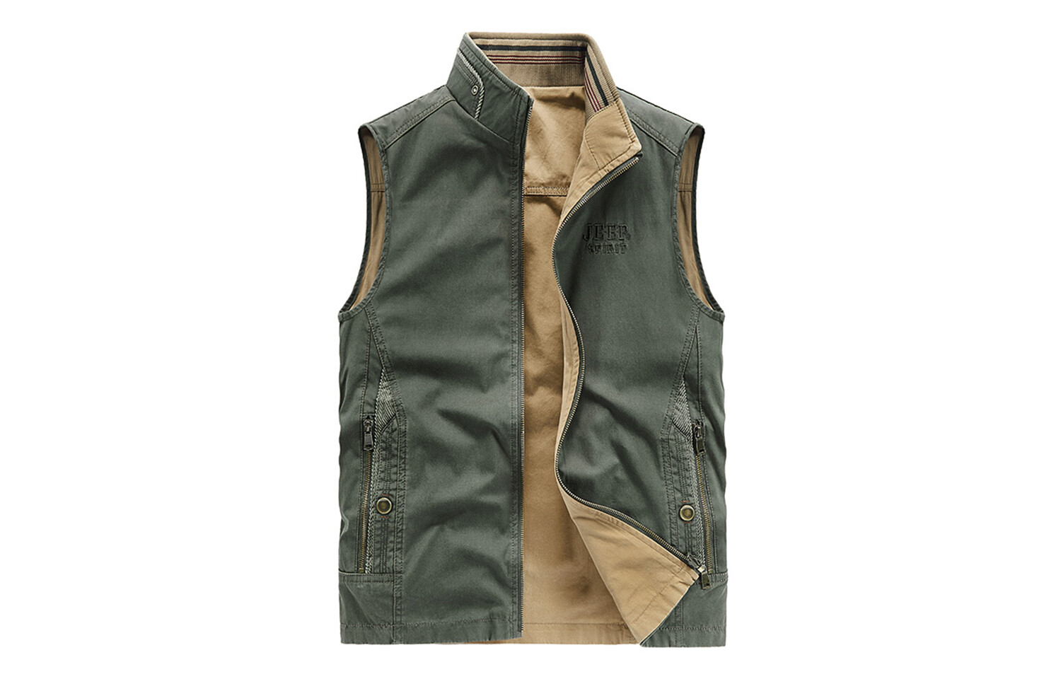 Жилет унисекс Jeep Spirit, хаки
Жилет унисекс Jeep Spirit, хаки