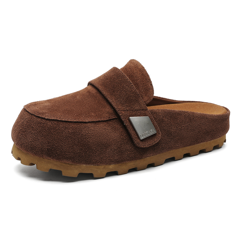 FAPAI Унисекс противоскользящие тапочки с закрытым носком коричневые, цвет Brown
FAPAI Унисекс противоскользящие тапочки с закрытым носком коричневые, цвет Brown