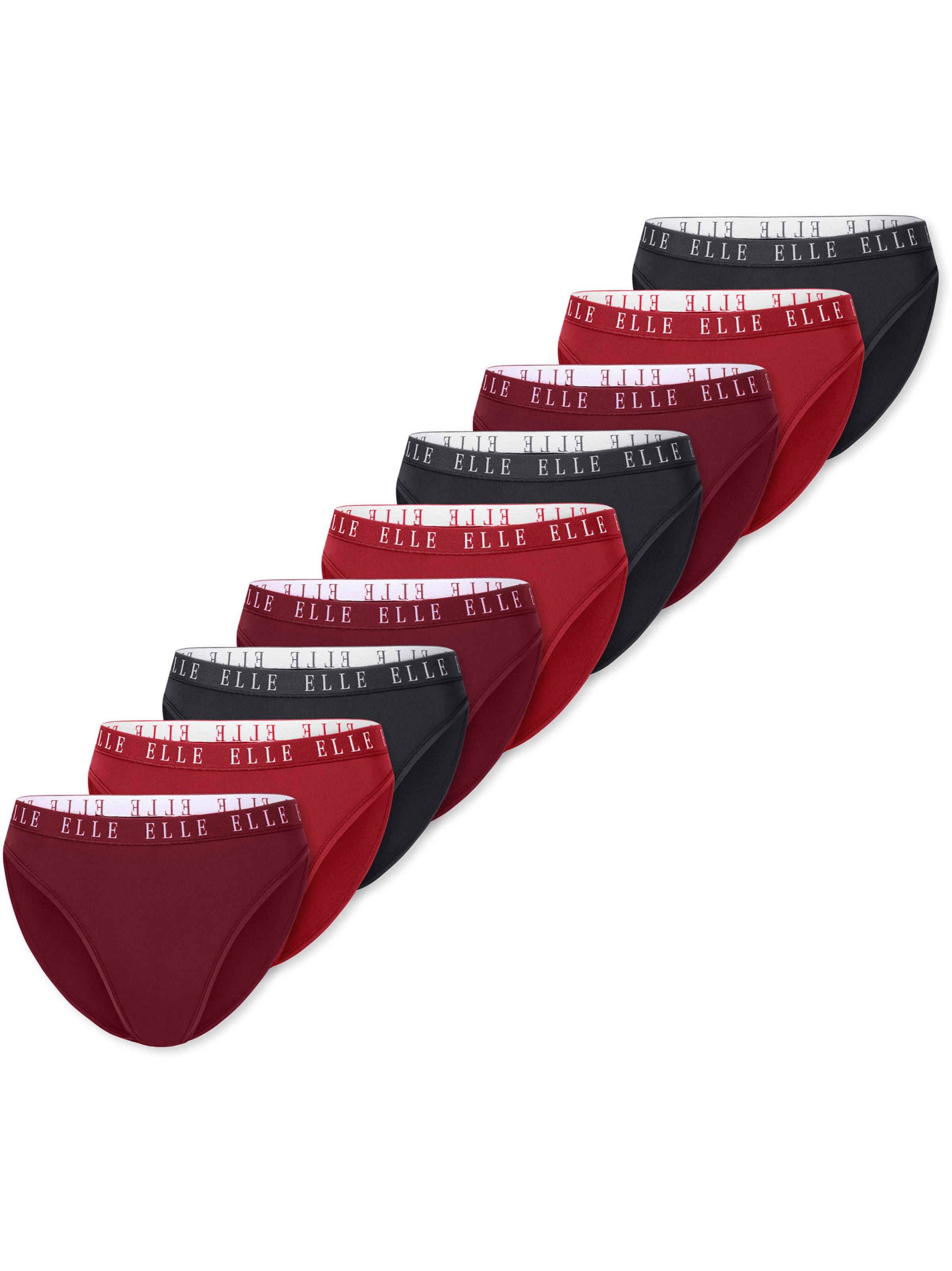 ELLE Трусики 'High Leg Logo' в красном, бордовом, черном цветах
ELLE Трусики 'High Leg Logo' в красном, бордовом, черном цветах