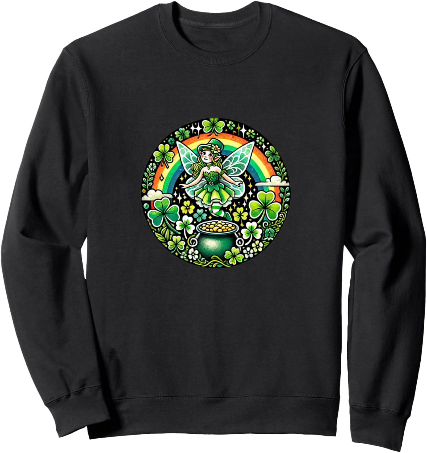 Милая толстовка с изображением феи ко Дню Святого Патрика Retro Shamrocks Lovers Snugg, черный
Милая толстовка с изображением феи ко Дню Святого Патрика Retro Shamrocks Lovers Snugg, черный