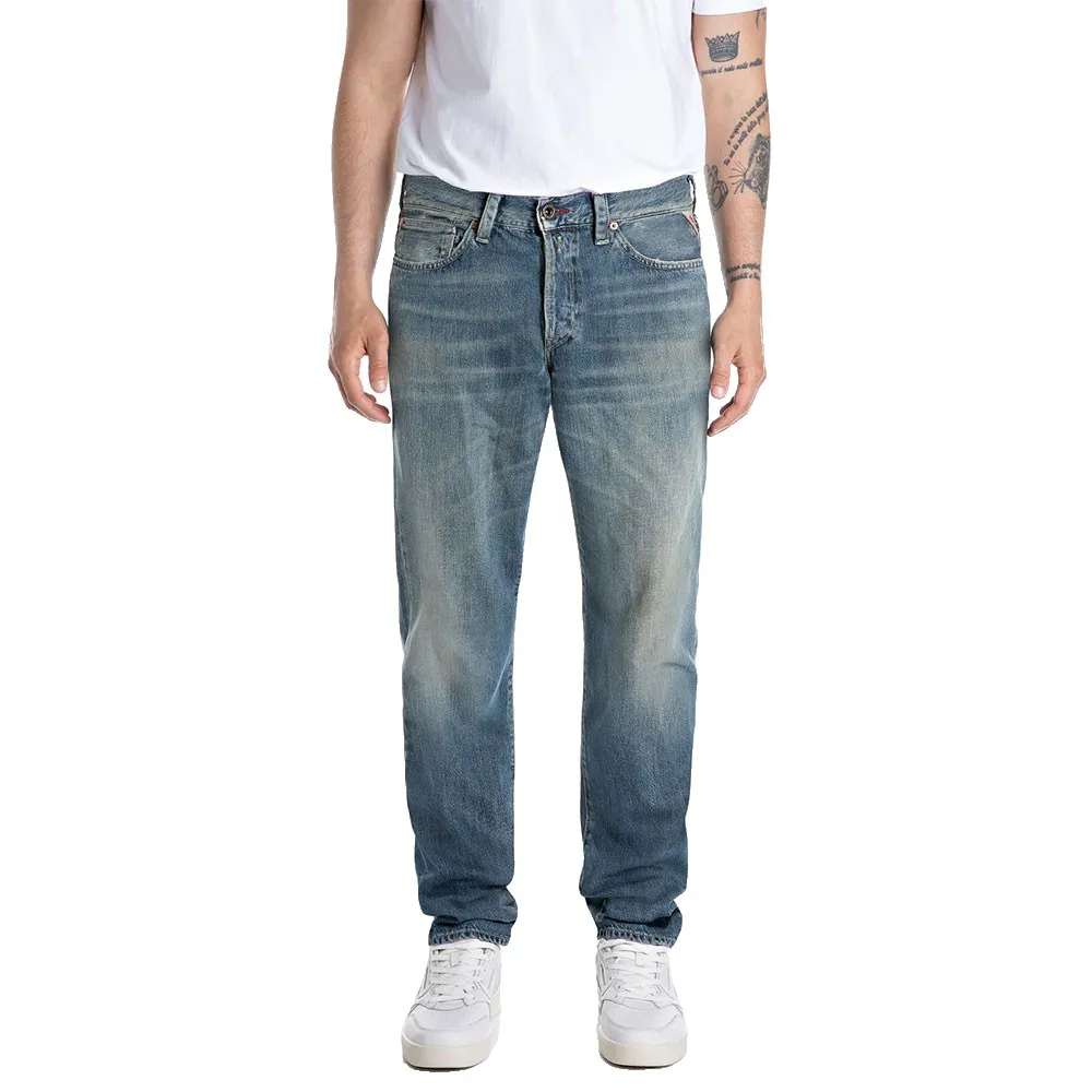 Джинсы Replay M1038R.000.81496A, синий
Джинсы Replay M1038R.000.81496A, синий