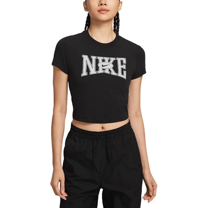 Женская спортивная футболка Slim Cropped Nike, черный
Женская спортивная футболка Slim Cropped Nike, черный