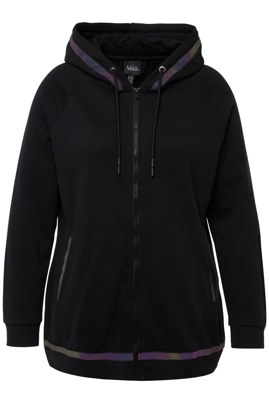 Толстовка с капюшоном на молнии Ulla Popken, черный
Толстовка с капюшоном на молнии Ulla Popken, черный