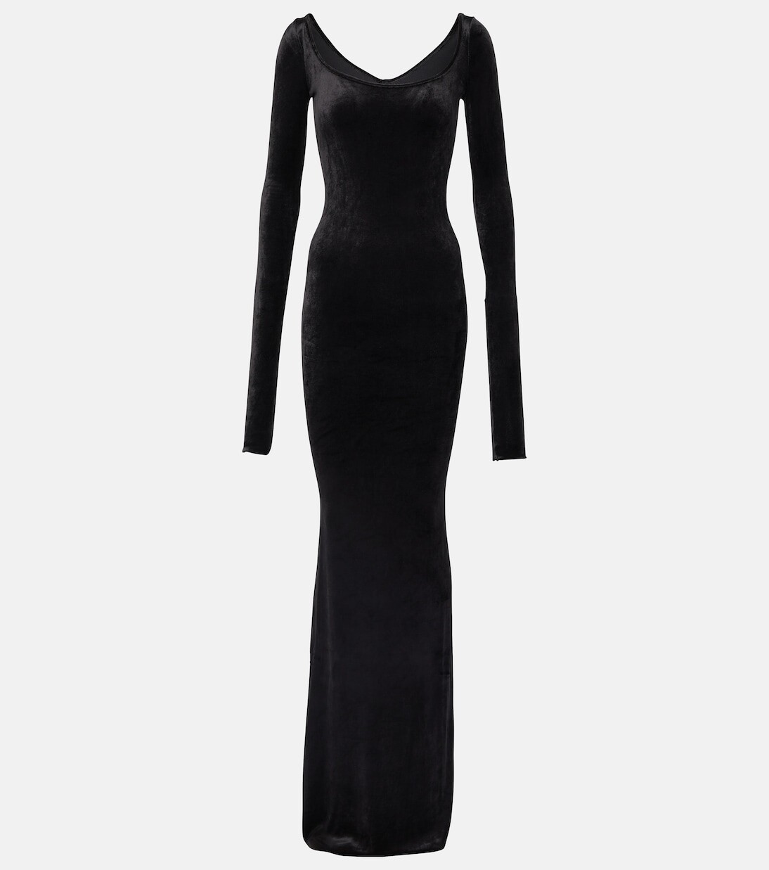 Платье макси из джерси Rick Owens, черный
Платье макси из джерси Rick Owens, черный