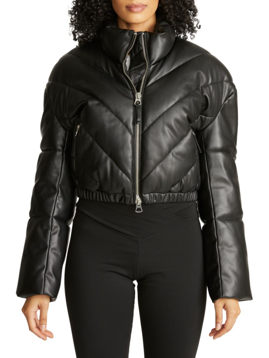 Укороченная стеганая куртка с шевронным узором Hudson Jeans, черный
Укороченная стеганая куртка с шевронным узором Hudson Jeans, черный