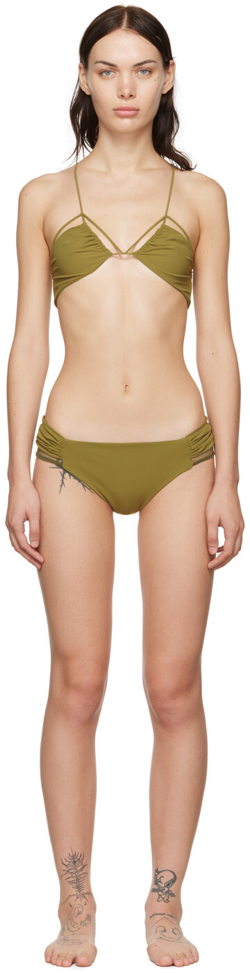 Эксклюзивное бикини цвета хаки от SSENSE Nensi Dojaka
Эксклюзивное бикини цвета хаки от SSENSE Nensi Dojaka