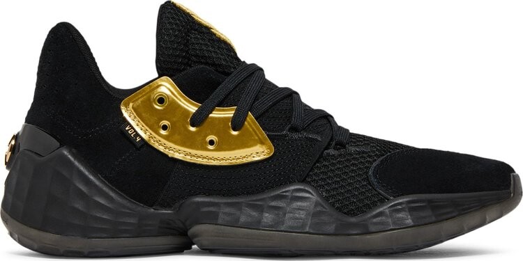 Кроссовки Adidas Harden Vol. 4 'Gold Metallic', черный 
Кроссовки Adidas Harden Vol. 4 'Gold Metallic', черный