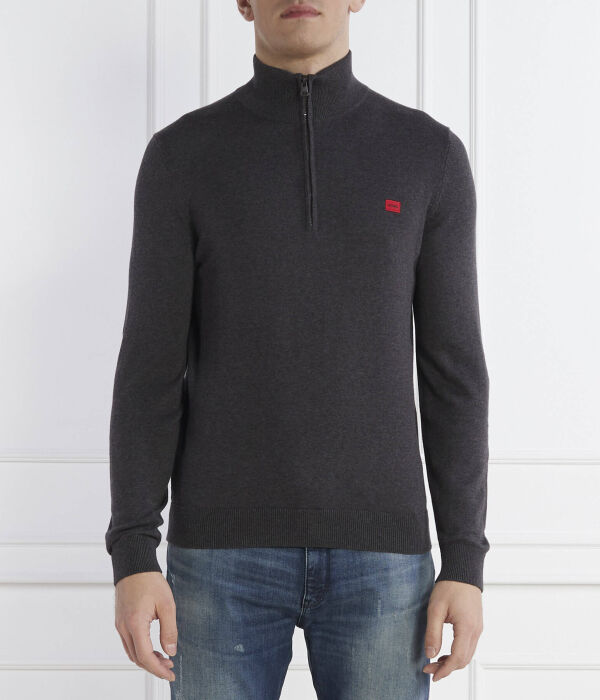 Свитер мужской Hugo с высоким воротником, черный
Свитер мужской Hugo с высоким воротником, черный