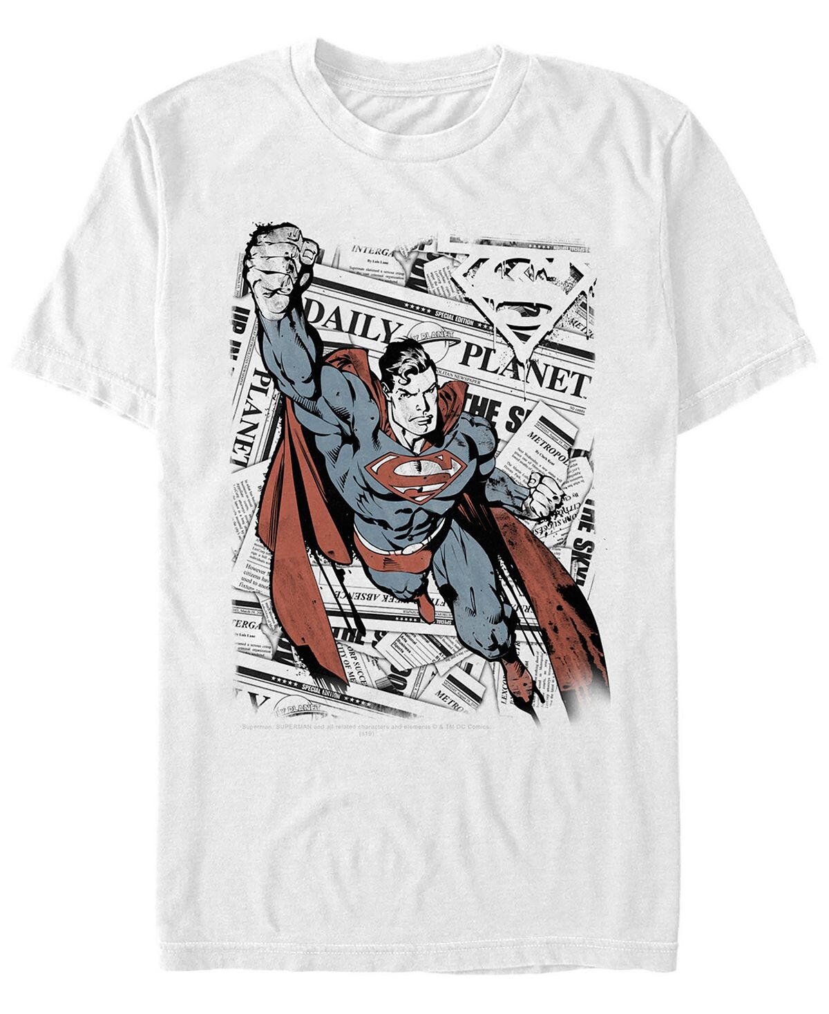 Мужская футболка с коротким рукавом dc superman daily planet newspaper с портретом Fifth Sun, белый
Мужская футболка с коротким рукавом dc superman daily planet newspaper с портретом Fifth Sun, белый