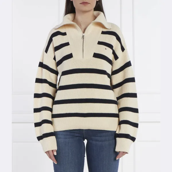 Свитер с кардиганом на молнии 1/2 свободного кроя Tommy Hilfiger, экрю
Свитер с кардиганом на молнии 1/2 свободного кроя Tommy Hilfiger, экрю