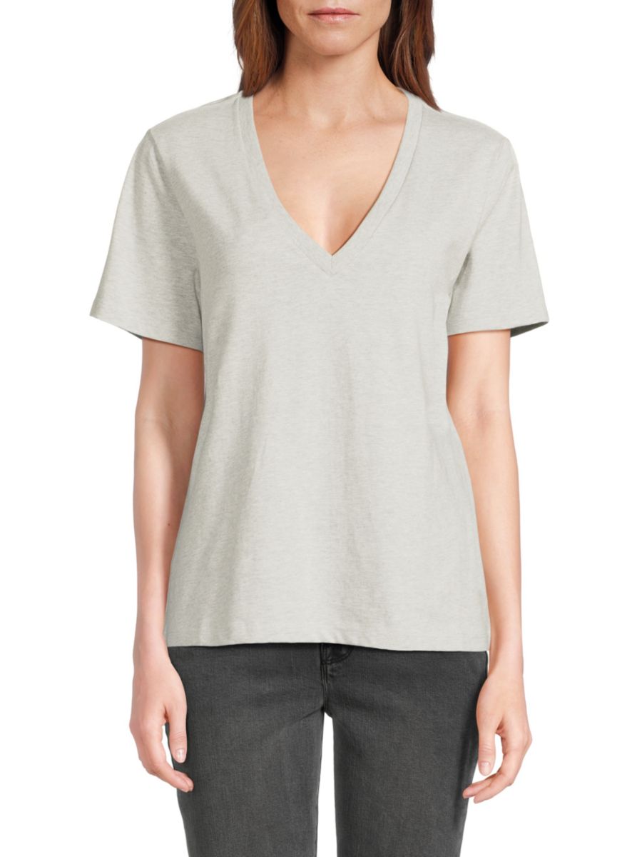 Футболка из хлопка Heritage с V-образным вырезом Good American, цвет Heather Grey
Футболка из хлопка Heritage с V-образным вырезом Good American, цвет Heather Grey