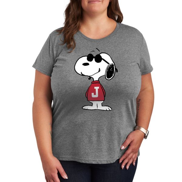 Плюс футболка с графическим принтом «Peanuts Snoopy Joe Cool Pose» Licensed Character, серый
Плюс футболка с графическим принтом «Peanuts Snoopy Joe Cool Pose» Licensed Character, серый