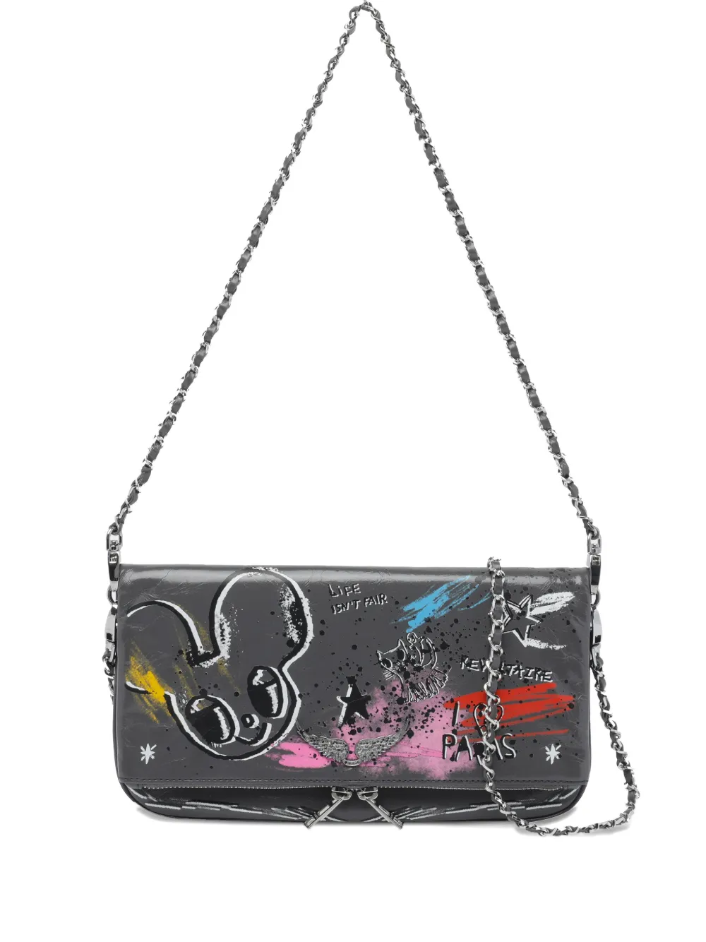 Сумка на плечо X Humberto Cruz Rock Humberto с граффити Zadig&Voltaire, серый
Сумка на плечо X Humberto Cruz Rock Humberto с граффити Zadig&Voltaire, серый