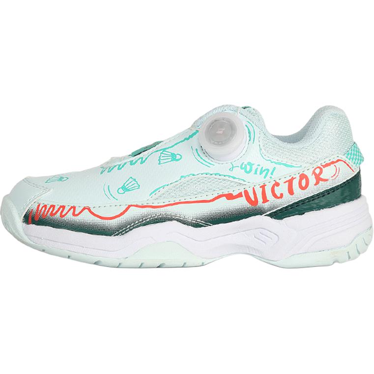 Детские кроссовки с низким верхом, противоскользящие, с амортизаторами и износостойкими свойствами Victor, зеленый
Детские кроссовки с низким верхом, противоскользящие, с амортизаторами и износостойкими свойствами Victor, зеленый