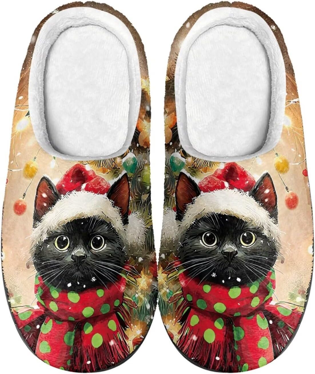 Домашние тапочки COEQINE для женщин, зимние уютные домашние тапочки, смешные и теплые, размер 35-47, Cute Cat Xmas Decor
Домашние тапочки COEQINE для женщин, зимние уютные домашние тапочки, смешные и теплые, размер 35-47, Cute Cat Xmas Decor