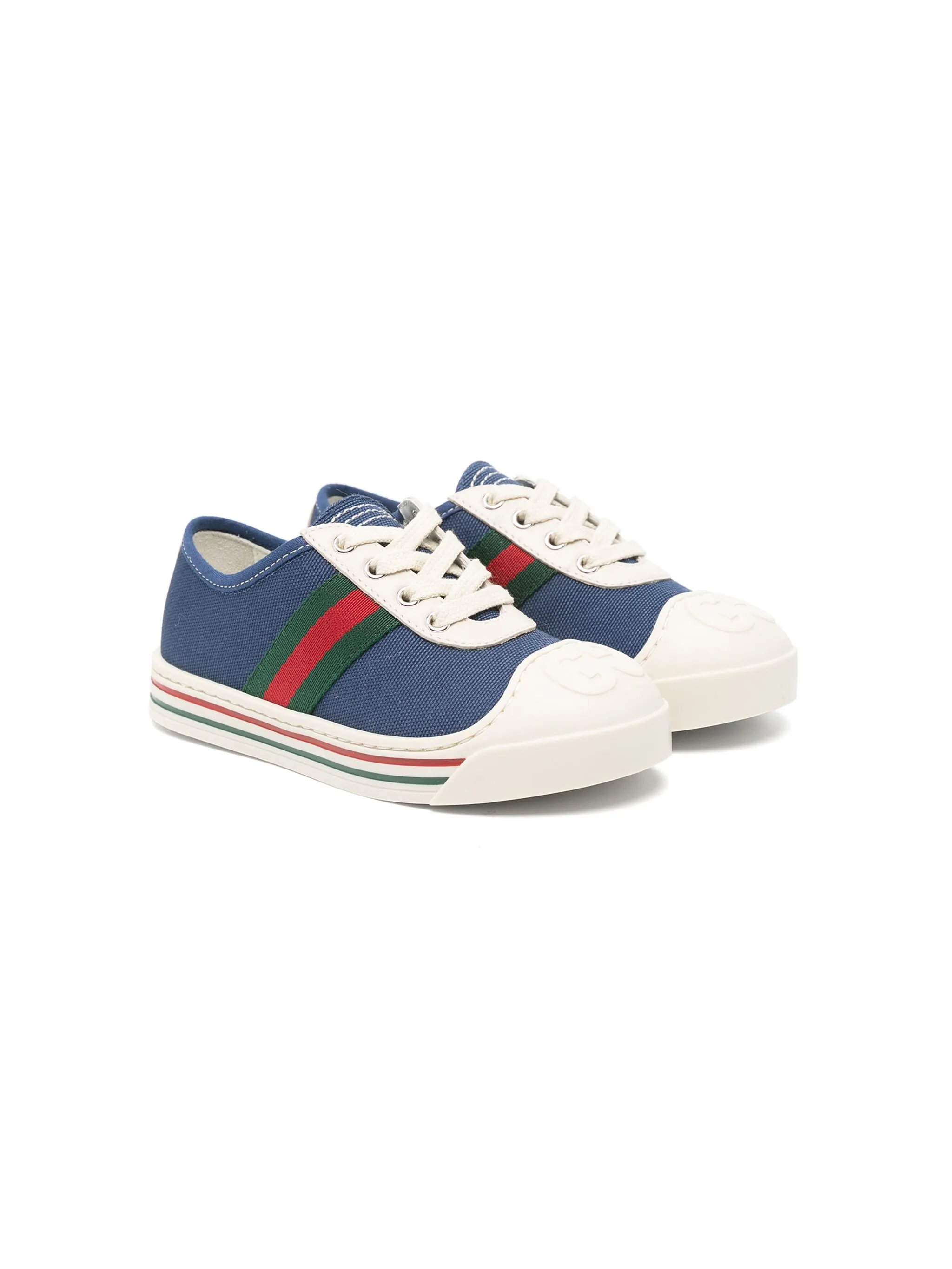 Кеды из канваса с отделкой Web Gucci Kids, синий
Кеды из канваса с отделкой Web Gucci Kids, синий
