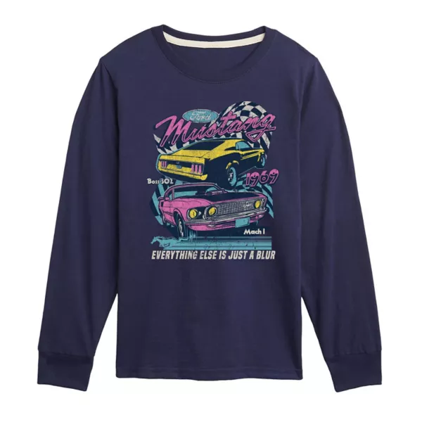 Футболка с длинным рукавом для мальчиков 8-20 лет с принтом Ford Mustang в размытом стиле Licensed Character, синий
Футболка с длинным рукавом для мальчиков 8-20 лет с принтом Ford Mustang в размытом стиле Licensed Character, синий