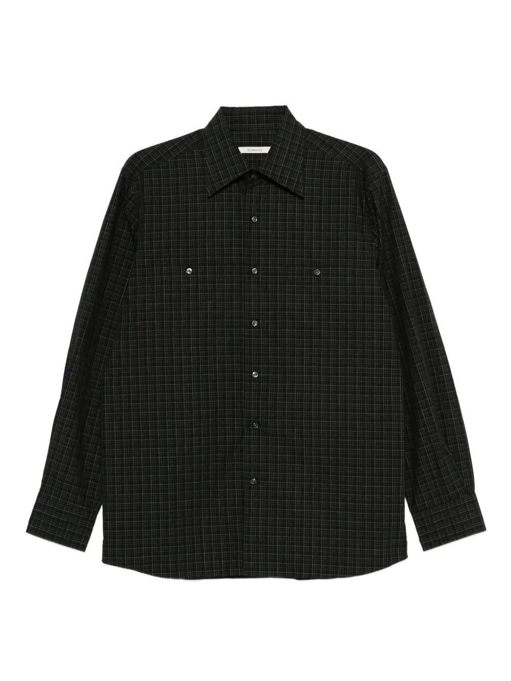 Клетчатая рубашка с накладными карманами Husbands, зеленый
Клетчатая рубашка с накладными карманами Husbands, зеленый