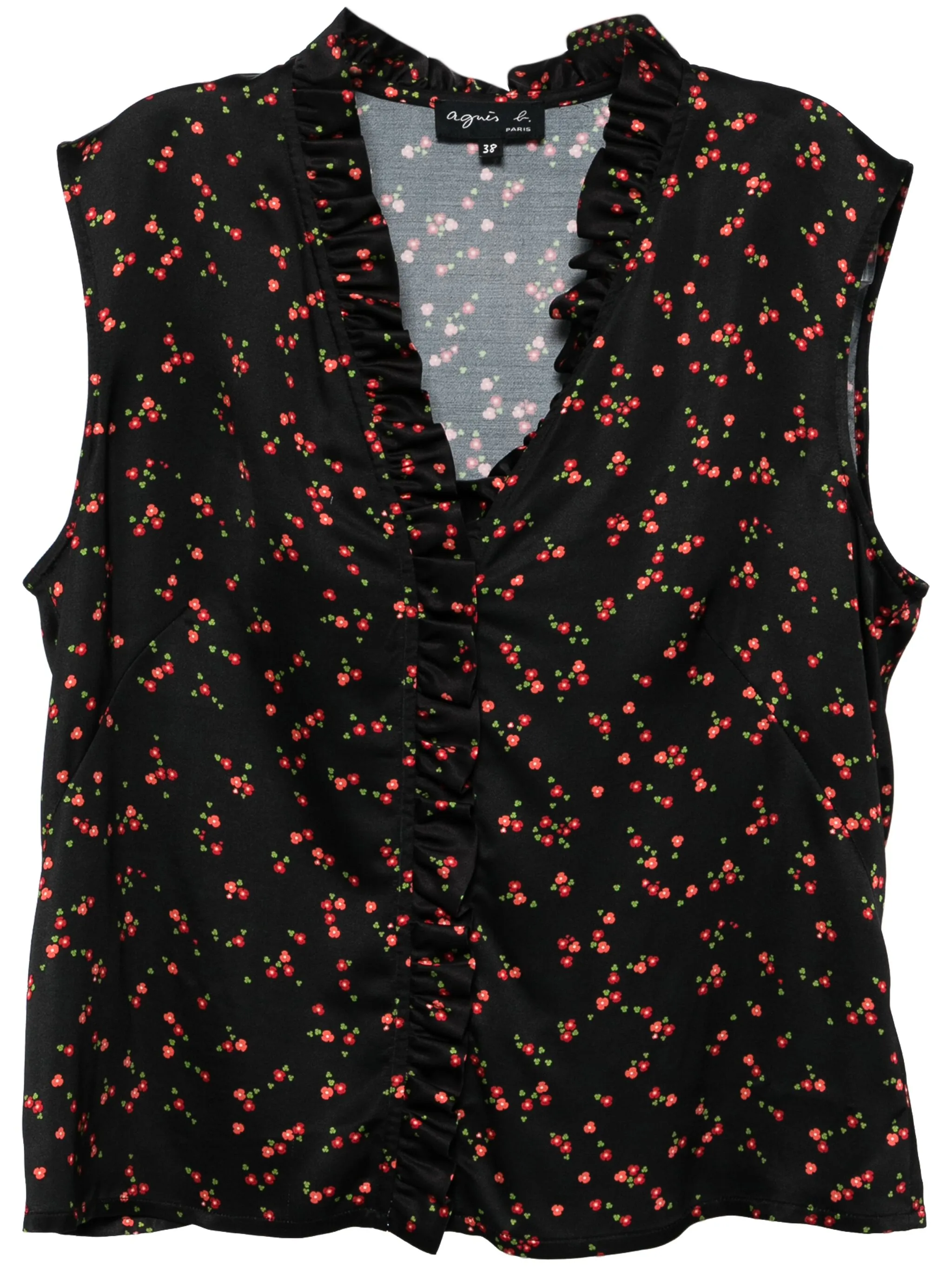 Топ с цветочным принтом Agnès B., черный
Топ с цветочным принтом Agnès B., черный