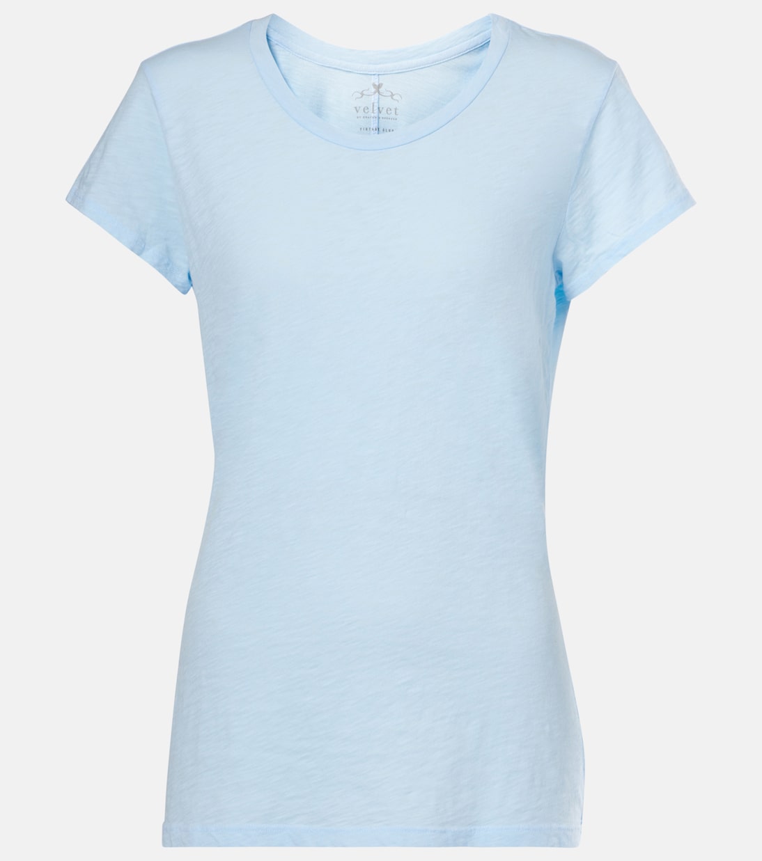 Футболка Odelia из хлопка с узором слэб Velvet, Capri
Футболка Odelia из хлопка с узором слэб Velvet, Capri