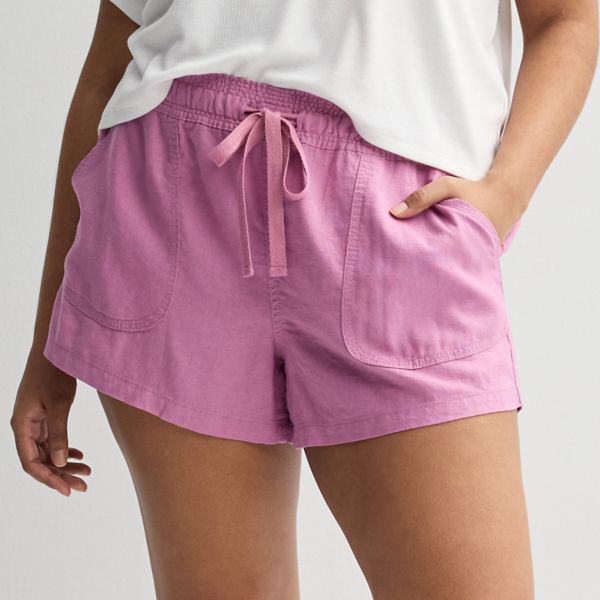 Юниорские льняные шорты на резинке с низкой посадкой плюс сайз So, цвет lavender mauve
Юниорские льняные шорты на резинке с низкой посадкой плюс сайз So, цвет lavender mauve