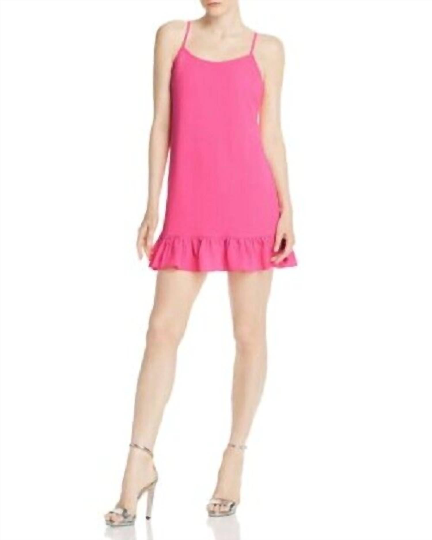 Платье-комбинация из крепа с оборками и бретельками розового цвета Aqua
Платье-комбинация из крепа с оборками и бретельками розового цвета Aqua