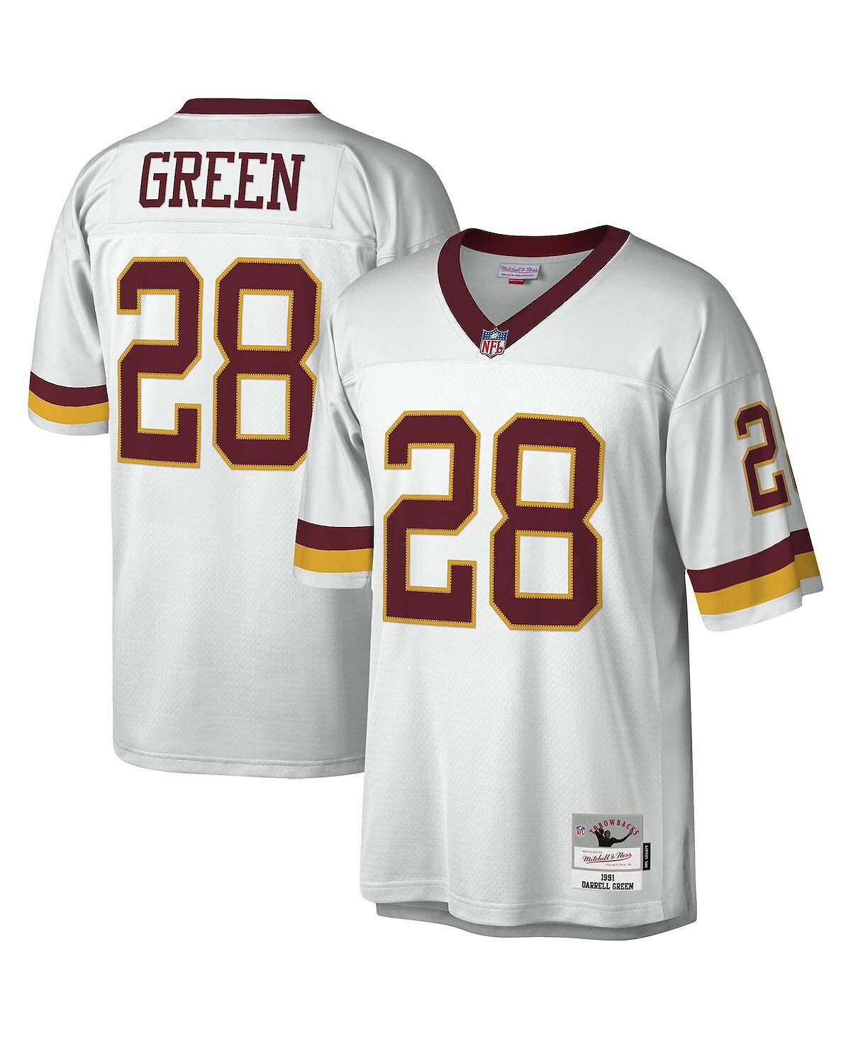 Мужская футболка darrell green white washington football team legacy, копия джерси Mitchell & Ness, белый 
Мужская футболка darrell green white washington football team legacy, копия джерси Mitchell & Ness, белый