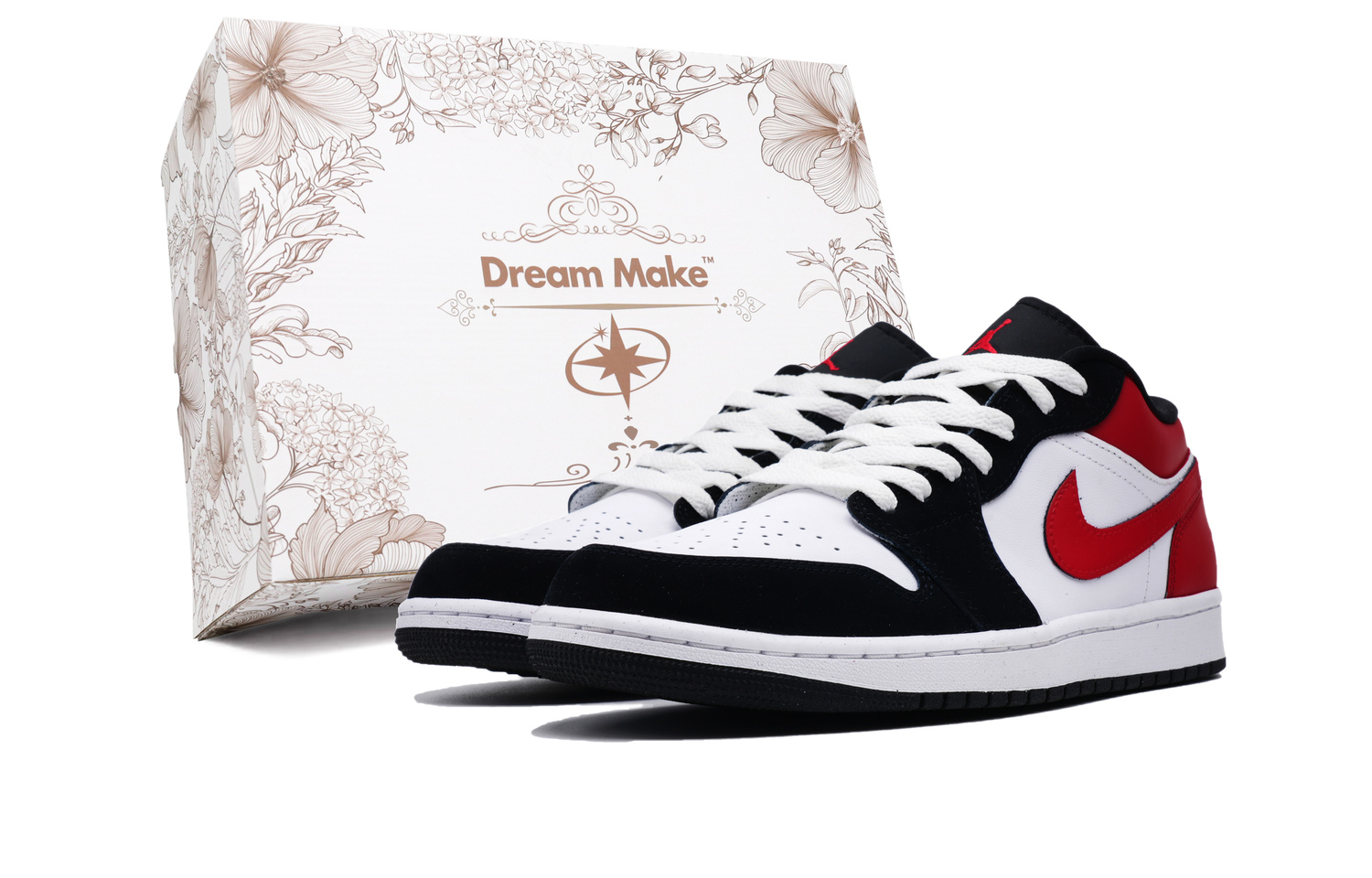 Jordan Эйр 1 нескользящие износостойкие низкие винтажные баскетбольные кроссовки мужские черно-красные, цвет Black Red W-BOX
Jordan Эйр 1 нескользящие износостойкие низкие винтажные баскетбольные кроссовки мужские черно-красные, цвет Black Red W-BOX