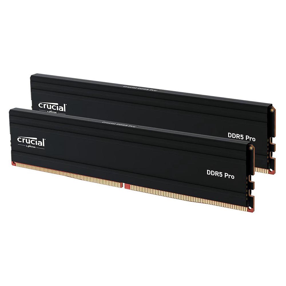 Оперативная память Crucial Pro DDR5, 32 Гб (2 х 16Гб), 5600 МГц, CP2K16G56C46U5, черный
Оперативная память Crucial Pro DDR5, 32 Гб (2 х 16Гб), 5600 МГц, CP2K16G56C46U5, черный