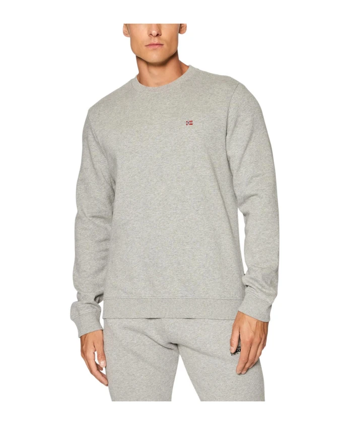 Толстовка с круглым вырезом и длинными рукавами из смесовой хлопковой ткани. Napapijri, серый
Толстовка с круглым вырезом и длинными рукавами из смесовой хлопковой ткани. Napapijri, серый