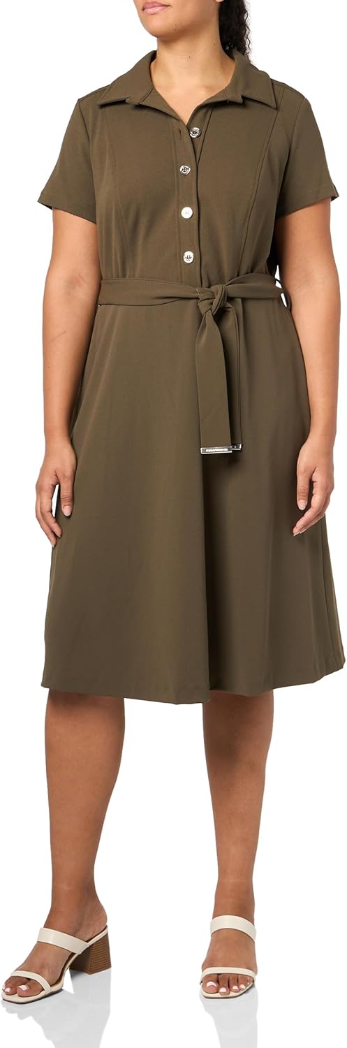 Женское платье миди Tommy Hilfiger на пуговицах с воротником и завязкой на талии, Olive
Женское платье миди Tommy Hilfiger на пуговицах с воротником и завязкой на талии, Olive