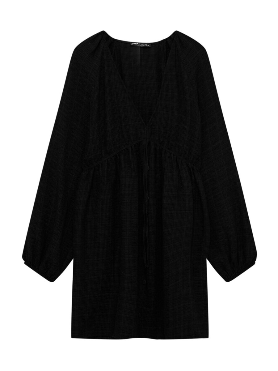 Платье-рубашка Pull&Bear, черный
Платье-рубашка Pull&Bear, черный