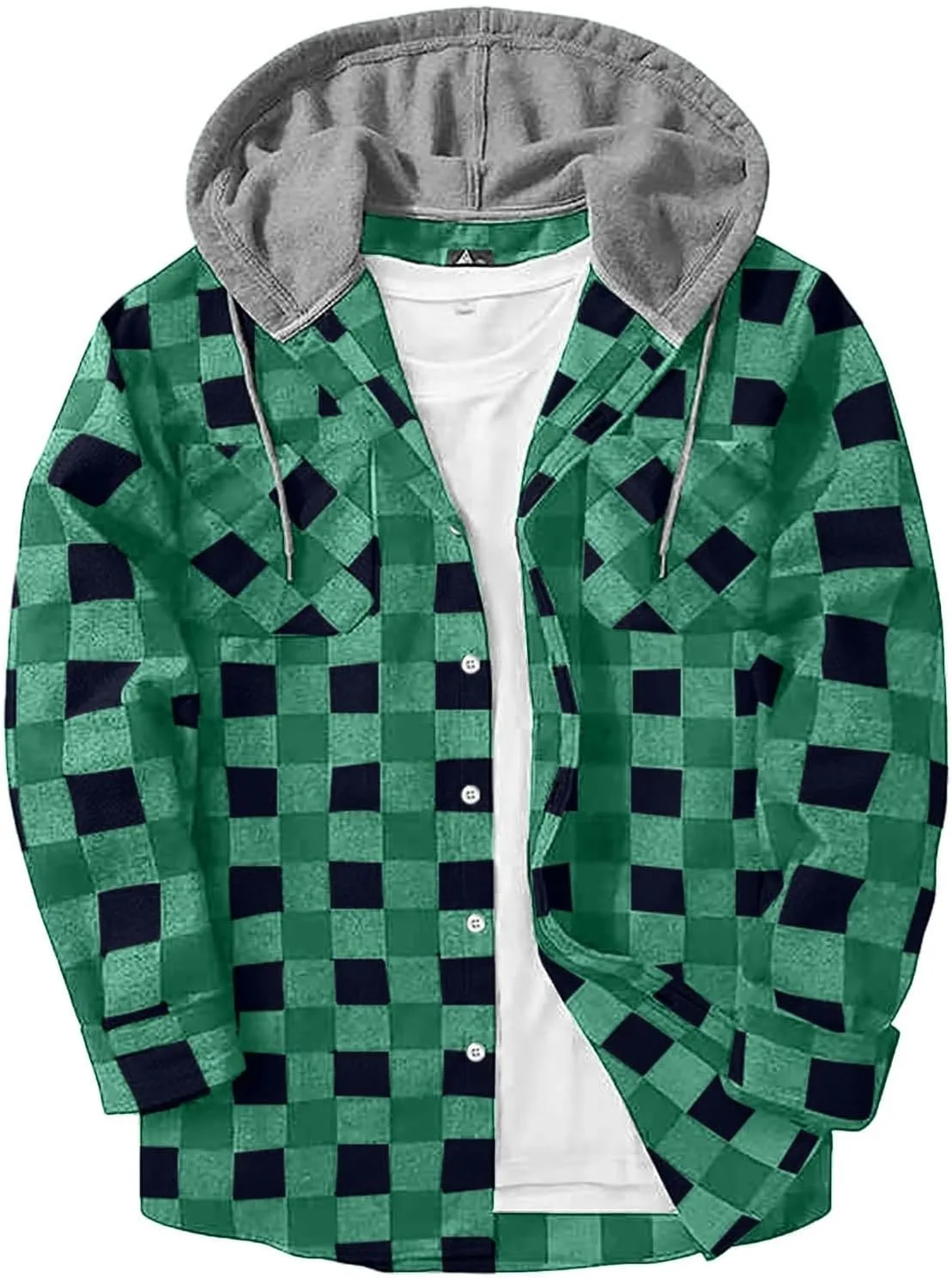 Мужская толстовка-рубашка Cambkatl с клетчатым принтом, свободного кроя
Мужская толстовка-рубашка Cambkatl с клетчатым принтом, свободного кроя