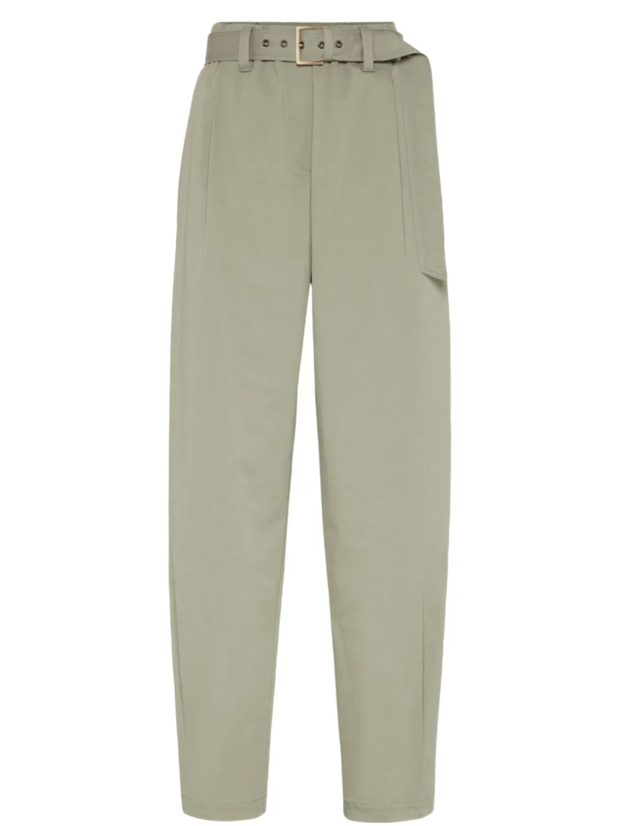 Брюки из габардина Brunello Cucinelli с поясом, зеленый
Брюки из габардина Brunello Cucinelli с поясом, зеленый