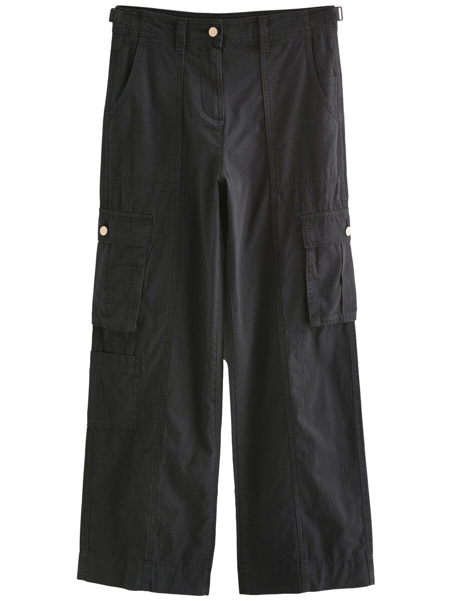 Тканевые брюки Next Wide leg Pants, черный 
Тканевые брюки Next Wide leg Pants, черный