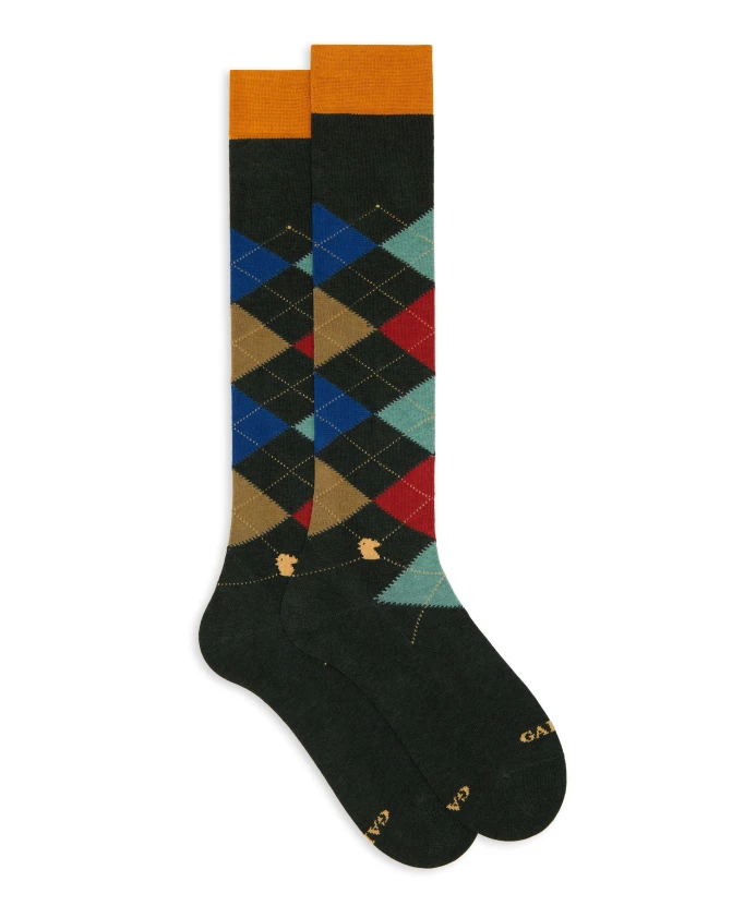 Длинные носки с интарсией из хлопка. Gallo, мультиколор
Длинные носки с интарсией из хлопка. Gallo, мультиколор