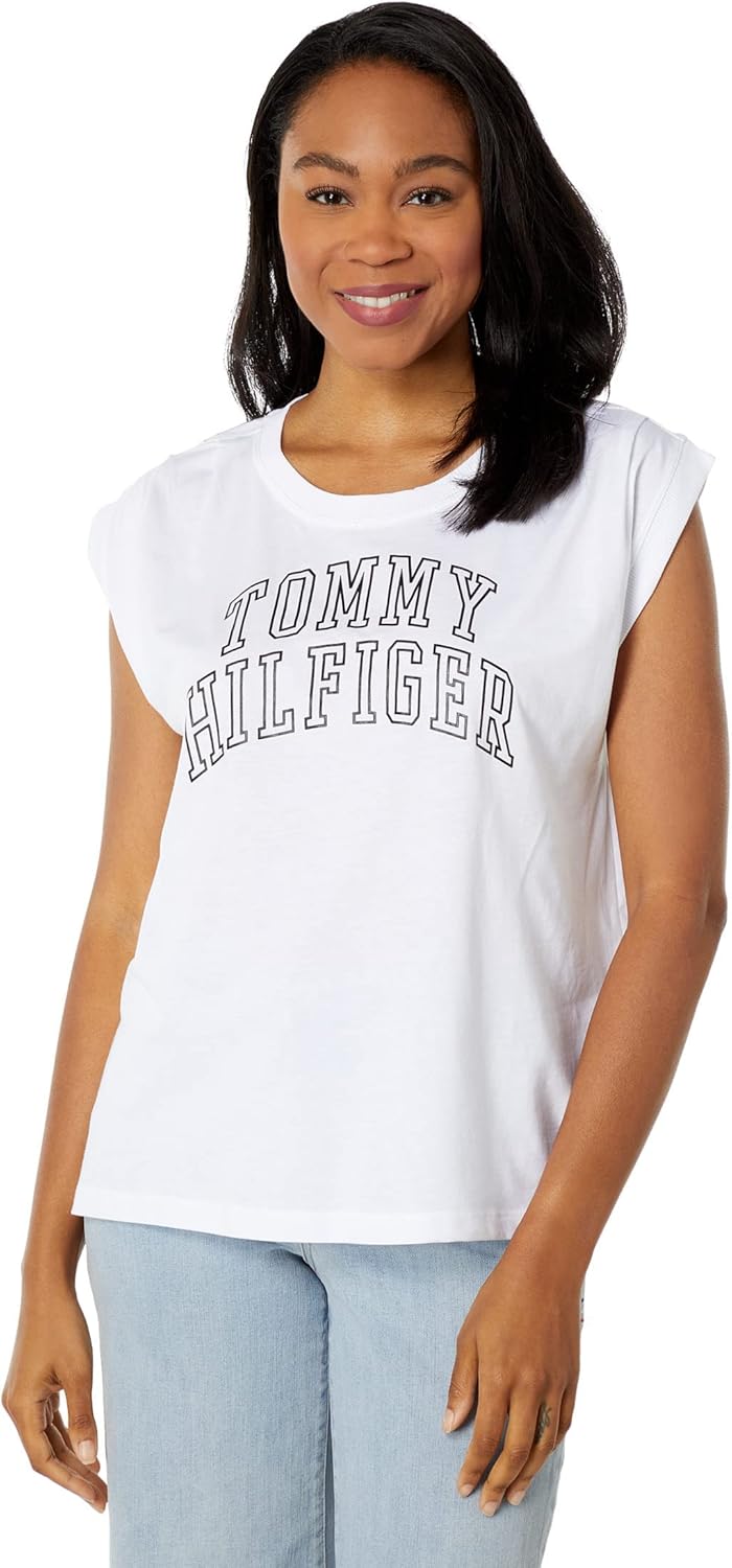 Женская плиссированная футболка Tommy Hilfiger Muscle, Bright White, Белый, Женская плиссированная футболка Tommy Hilfiger Muscle, Bright White
Женская плиссированная футболка Tommy Hilfiger Muscle, Bright White, Белый, Женская плиссированная футболка Tommy Hilfiger Muscle, Bright White