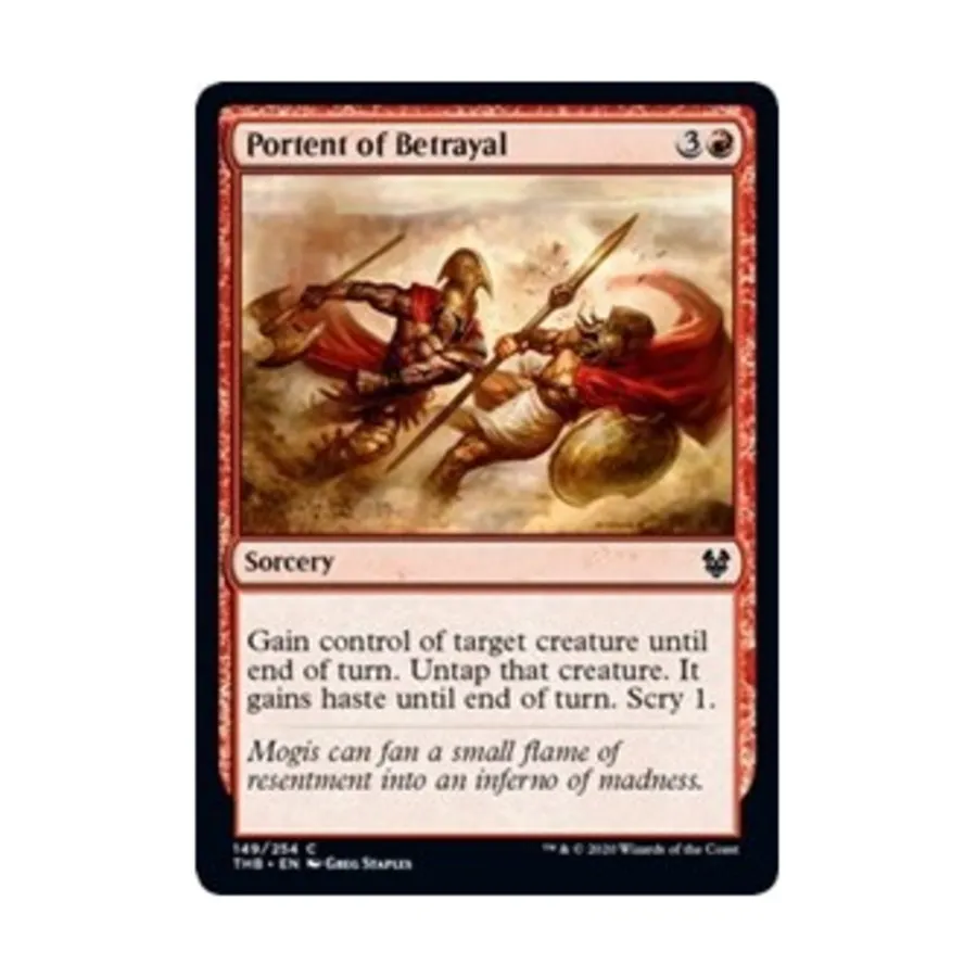 CCG Предвестие предательства (С) (фольга), MTG - Theros Beyond Death
CCG Предвестие предательства (С) (фольга), MTG - Theros Beyond Death