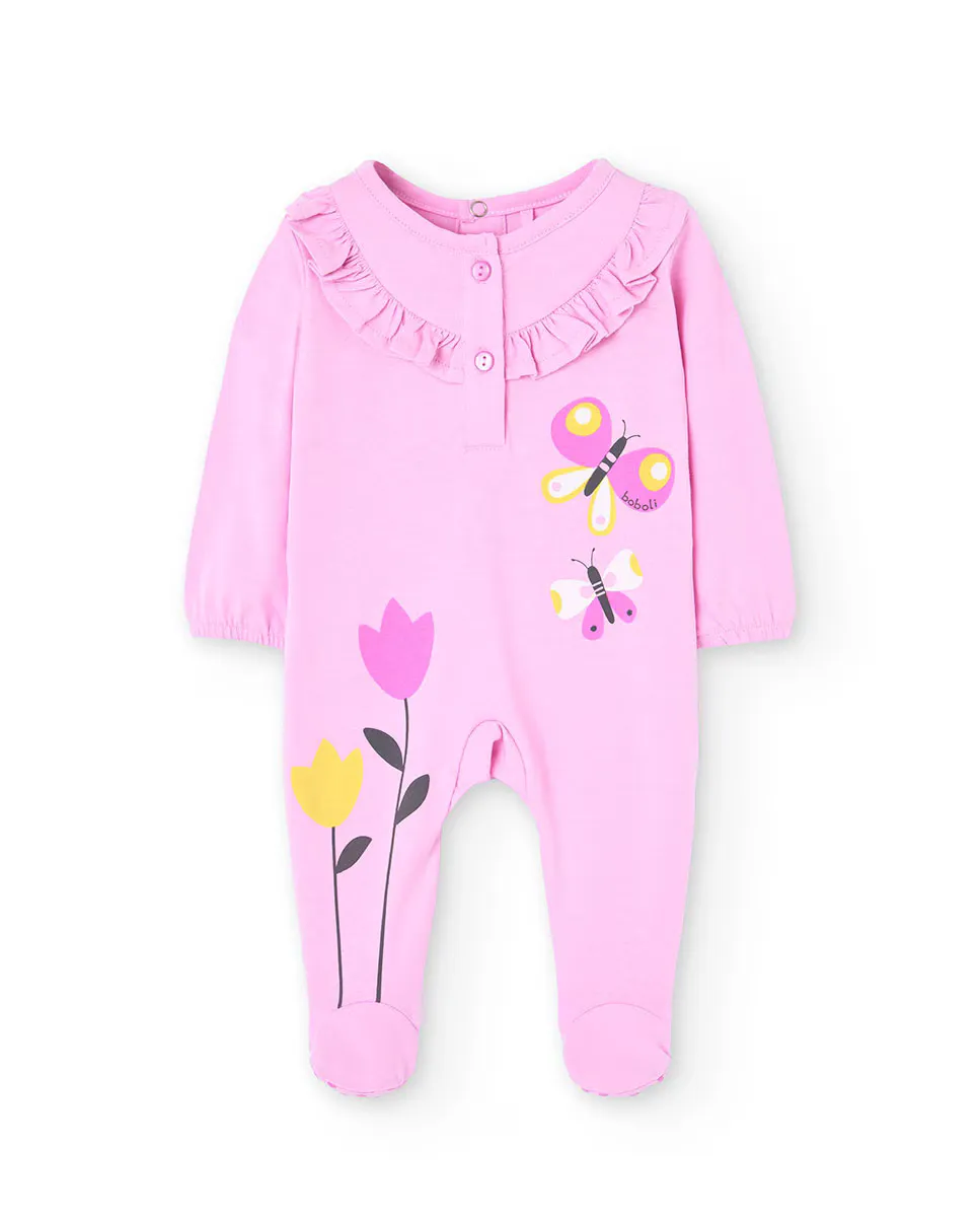 Хлопковый комбинезон для девочки с рюшами Boboli, цвет Rosa
Хлопковый комбинезон для девочки с рюшами Boboli, цвет Rosa