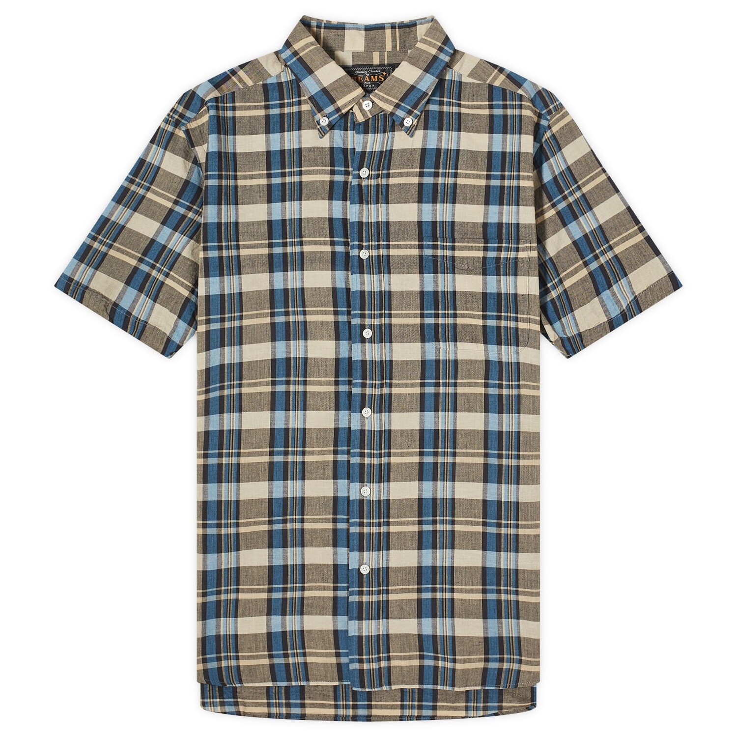 Рубашка с коротким рукавом Beams Plus Button Down Short Sleeve Madras Shirt, синий
Рубашка с коротким рукавом Beams Plus Button Down Short Sleeve Madras Shirt, синий