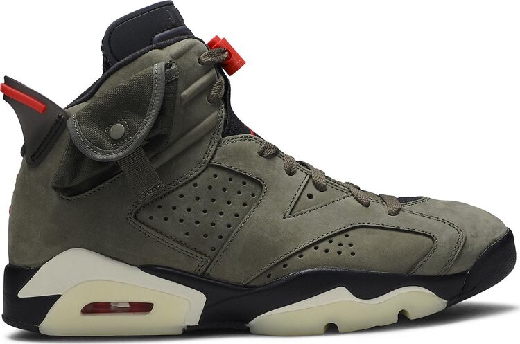Кроссовки Travis Scott x Air Jordan 6 Retro Olive, зеленый
Кроссовки Travis Scott x Air Jordan 6 Retro Olive, зеленый