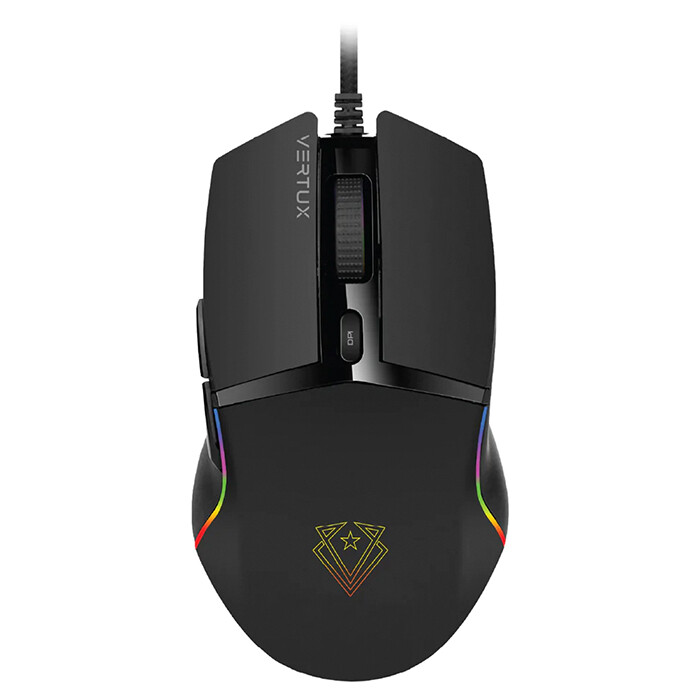Проводная игровая мышь Vertux Argon, черный VE.ARGON.NC
