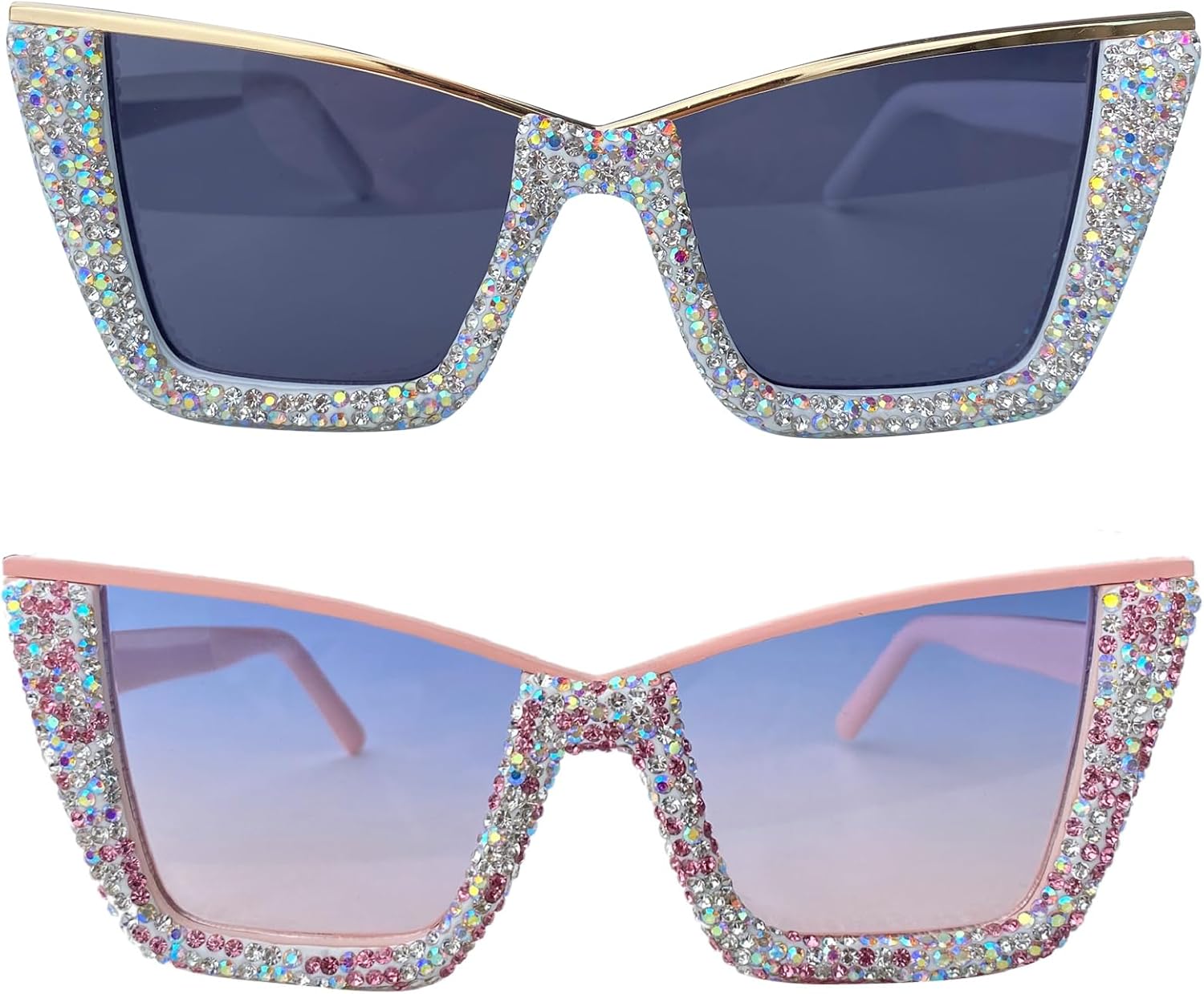 Крупные блестящие солнцезащитные очки «кошачий глаз» 2024 года. Стильные ретро-очки класса люкс для женщин, украшенные стразами. Модные очки с бриллиантами mincl, 2pcs-white&pink
Крупные блестящие солнцезащитные очки «кошачий глаз» 2024 года. Стильные ретро-очки класса люкс для женщин, украшенные стразами. Модные очки с бриллиантами mincl, 2pcs-white&pink