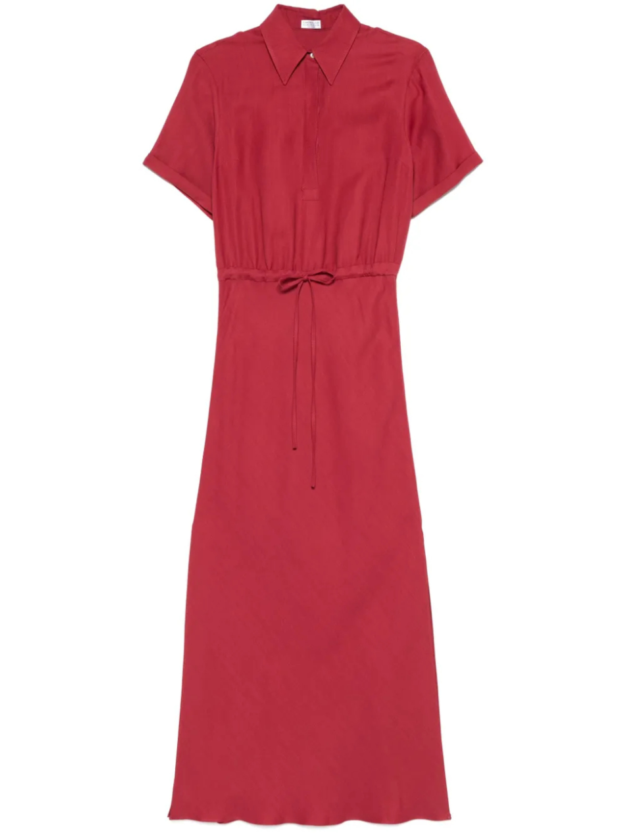 Brunello Cucinelli твиловое платье макси, красный
Brunello Cucinelli твиловое платье макси, красный