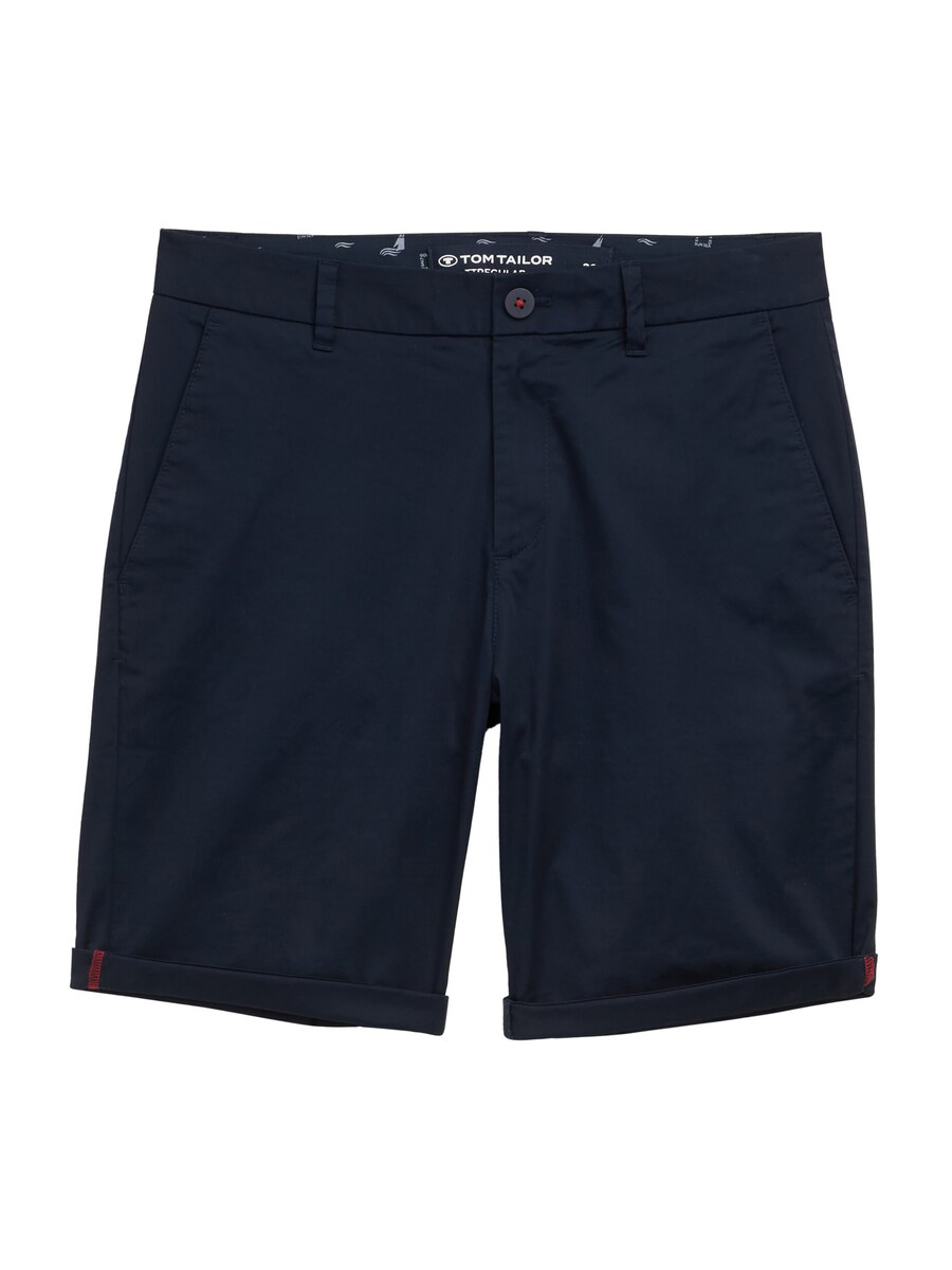 Обычные брюки-чинос TOM TAILOR, темно-синий 
Обычные брюки-чинос TOM TAILOR, темно-синий