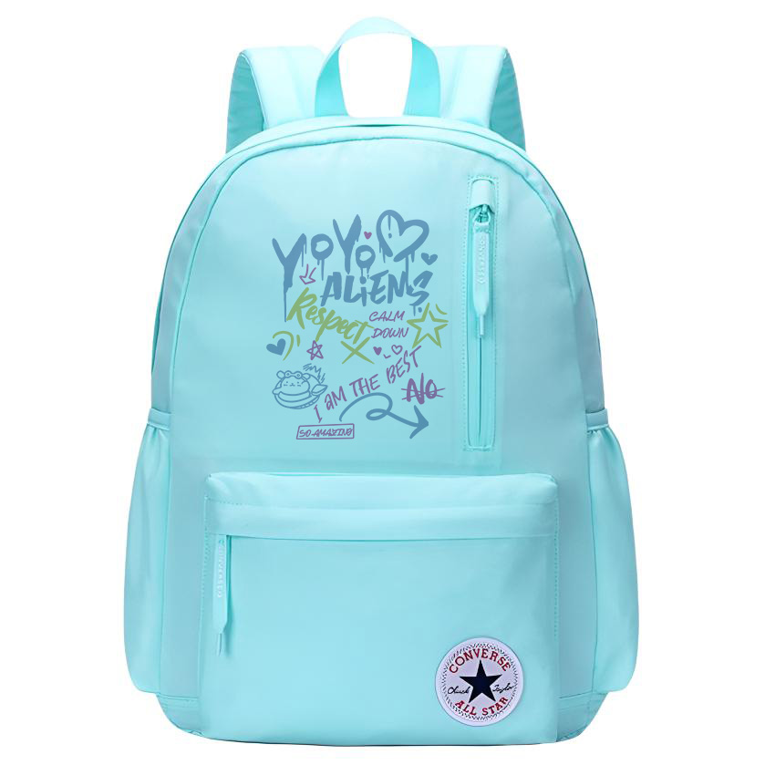 Converse Полиэстеровый рюкзак унисекс Aruba Blue, Colorful letters
Converse Полиэстеровый рюкзак унисекс Aruba Blue, Colorful letters