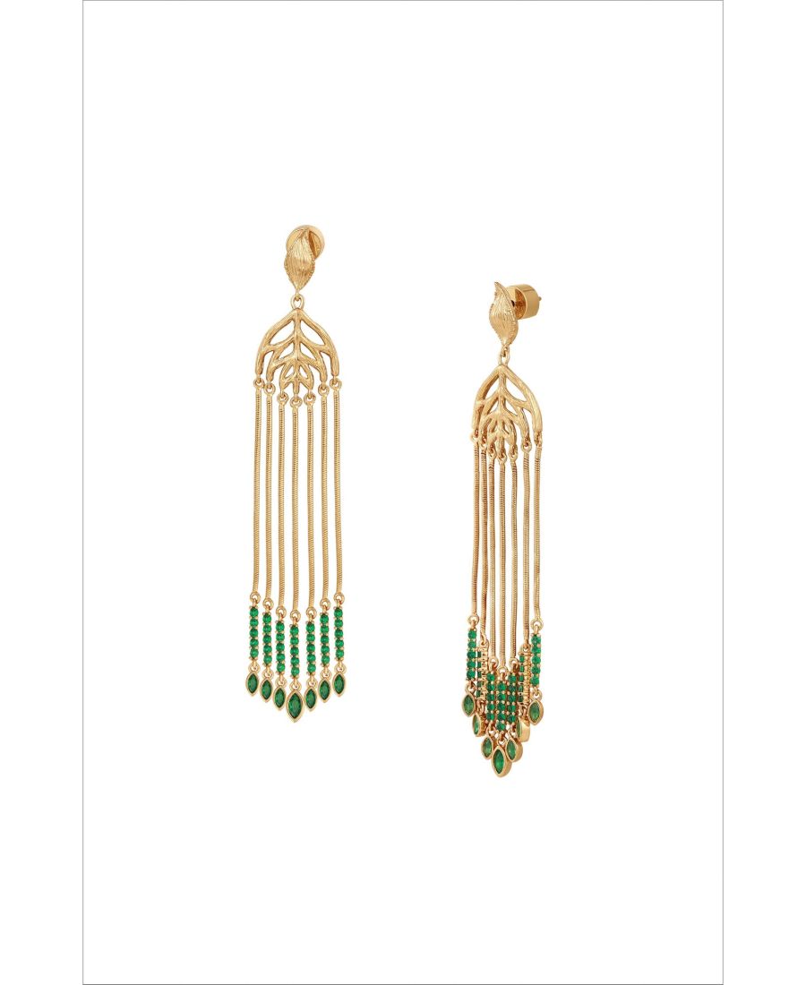 Серьги с кисточками Verdant Whisper RETRO CHIC, Gold & green
Серьги с кисточками Verdant Whisper RETRO CHIC, Gold & green